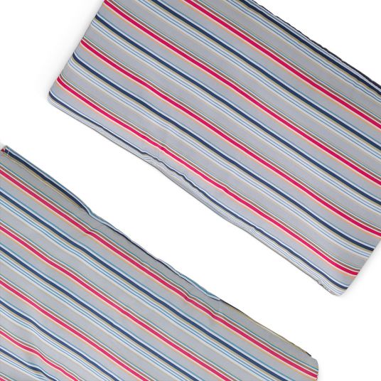 Hauck Hochstuhlauflage Deluxe - Multi Stripe Grey
