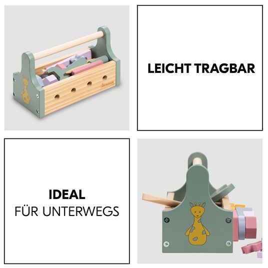 Hauck Holz Werkzeugkiste für Kleinkinder - Learn to Repair