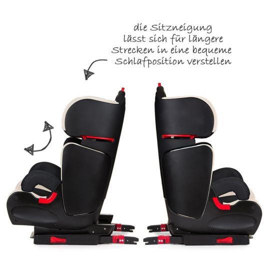 Hauck Kindersitz Bodyguard Plus mit Isofix - Black Beige