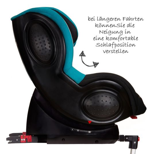 Hauck Kindersitz Guardfix mit Isofix-Basis - Black Aqua