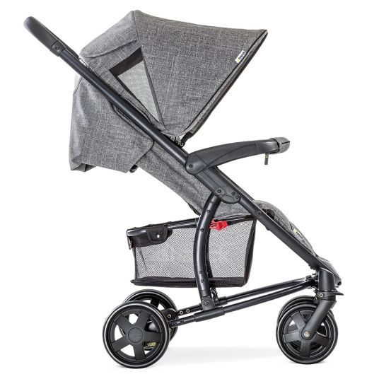 Hauck Baby carriage set Malibu 4 Trioset incl. baby bath, car seat and pushchair - Melange Grey