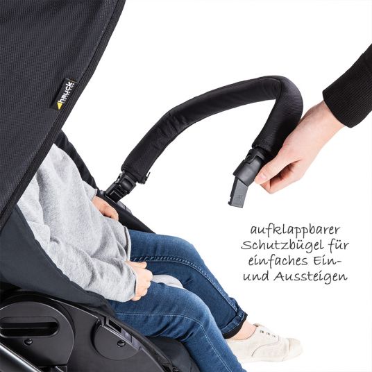 Hauck Combi stroller Apollo incl. carrycot, sport seat and XXL accessories package - Caviar
