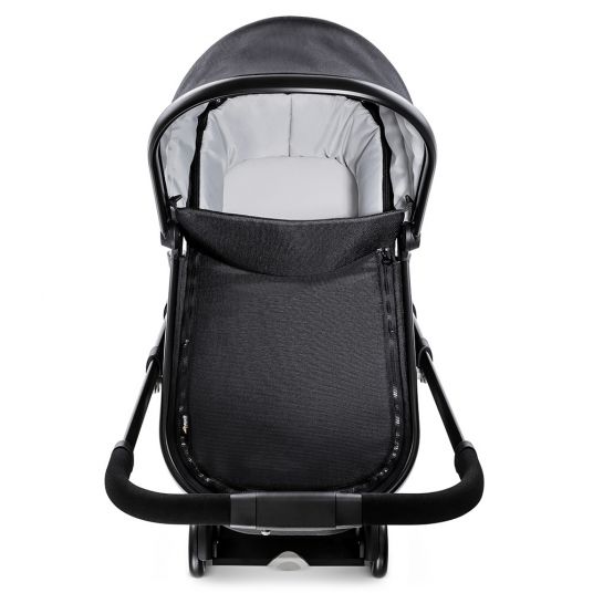 Hauck Combi stroller Apollo incl. carrycot, sport seat and XXL accessories package - Caviar