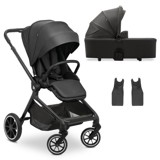 Hauck Passeggino Move N Care Set - incluso navicella e seggiolino sportivo - Nero