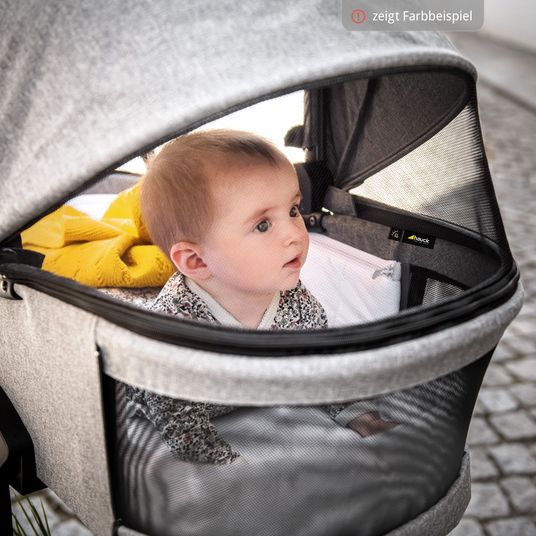 Hauck Kombi-Kinderwagen Vision X Duoset Silver (Sportwagen & Babywanne) - Melange Rose
