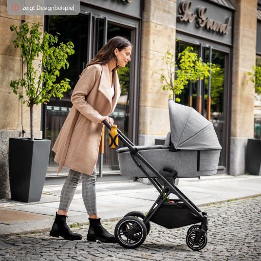 Hauck Kombi-Kinderwagen Vision X Duoset Silver (Sportwagen & Babywanne) - Melange Rose