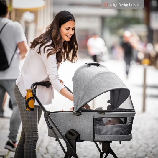 Hauck Kombi-Kinderwagen Vision X Duoset Silver (Sportwagen & Babywanne) - Melange Rose