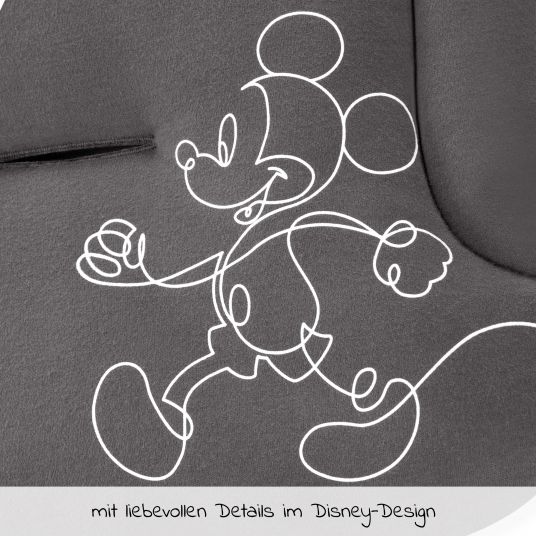 Hauck Komfort Sitzauflage für Buggy und Kinderwagen  - Disney - Mickey Mouse Black