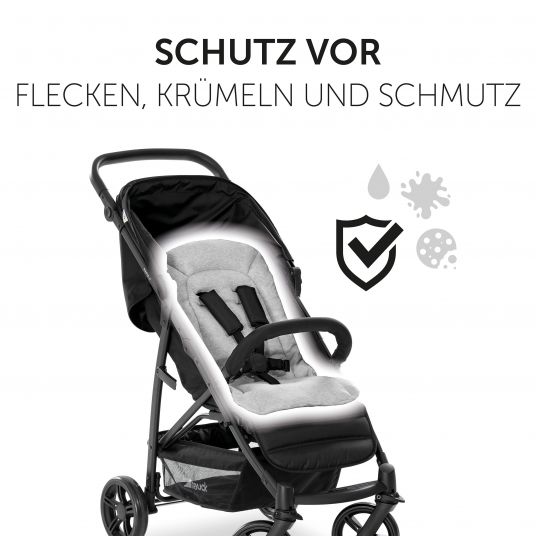Hauck Komfort Sitzauflage für Buggy und Kinderwagen - Light Grey