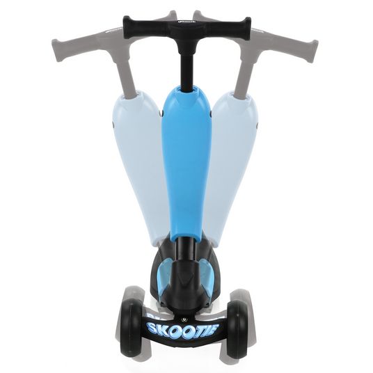 Hauck Laufrad Skootie - Rutscher und Scooter für Kinder von 1-5 Jahre (LED Lichter & Fußbremse) - Neon Blau