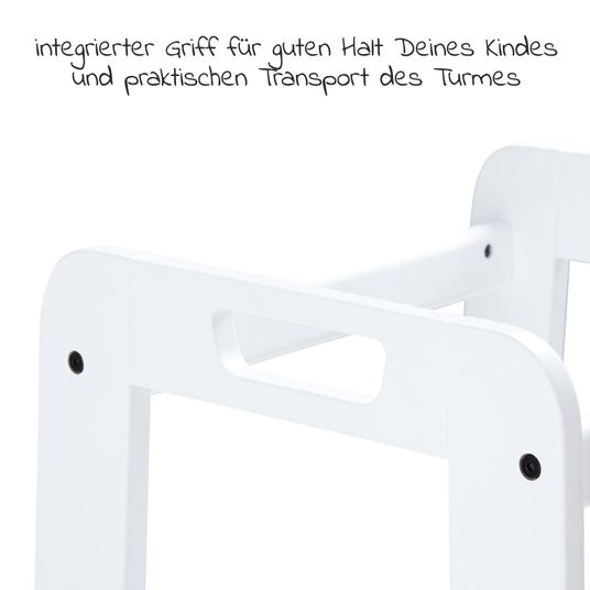 Hauck Lernturm / Kinderstuhl für Küche - Learn N Explore - White