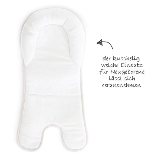 Hauck Neugeborenenaufsatz & Wippe für Alpha Hochstuhl - Bouncer 2in1 - Stretch Beige