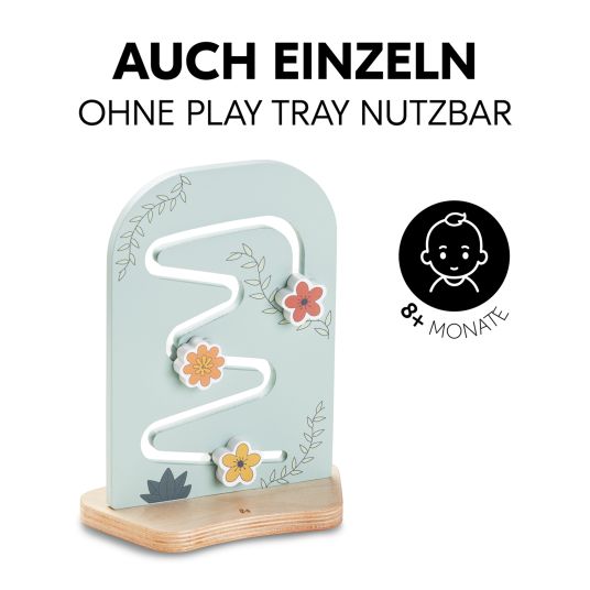 Hauck Play Tray Spiel Planting Motorikbrett für Hochstuhl Alpha+, Beta+ & Arketa - Flowers