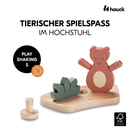 Hauck Play Tray Spiel Shaking Greif & Wackelspiel für Hochstuhl Alpha+, Beta+ & Arketa - Bear