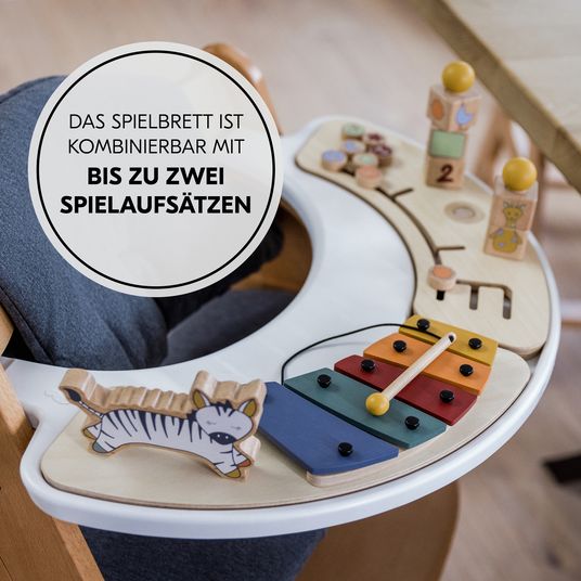 Hauck Play Tray Set Sorting (inkl. Basis) - Sortier-Spielzeug Giraffe - für Hochstuhl Alpha & Beta