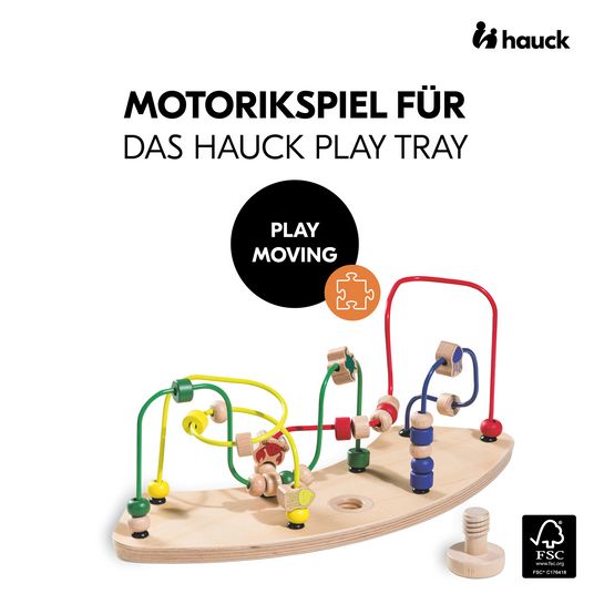 Hauck Play Tray Spiel Moving - Motorikschleife Meerestiere - für Hochstuhl Alpha & Beta