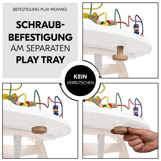 Hauck Play Tray Spiel Moving - Motorikschleife Meerestiere - für Hochstuhl Alpha & Beta
