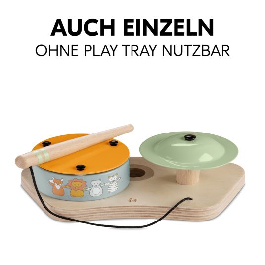 Hauck Play Tray Spiel Play Drums S - für Hochstuhl Alpha+, Beta+ & Arketa - Musikinstrumente