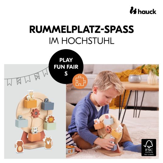 Hauck Play Tray Spiel Play Fun Fair S - für Hochstuhl Alpha+, Beta+ & Arketa - Riesenrad