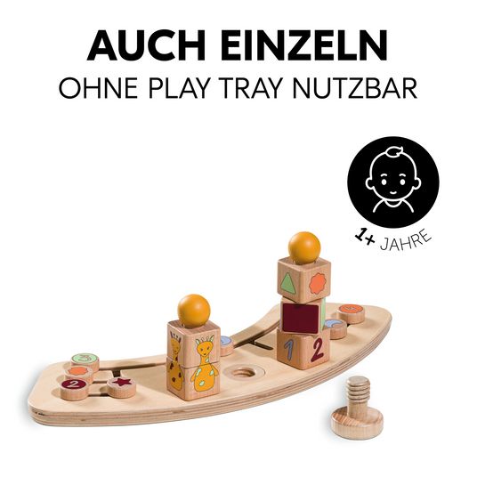 Hauck Play Tray Spiel Sorting - Sortier-Spielzeug Griaffe - für Hochstuhl Alpha & Beta