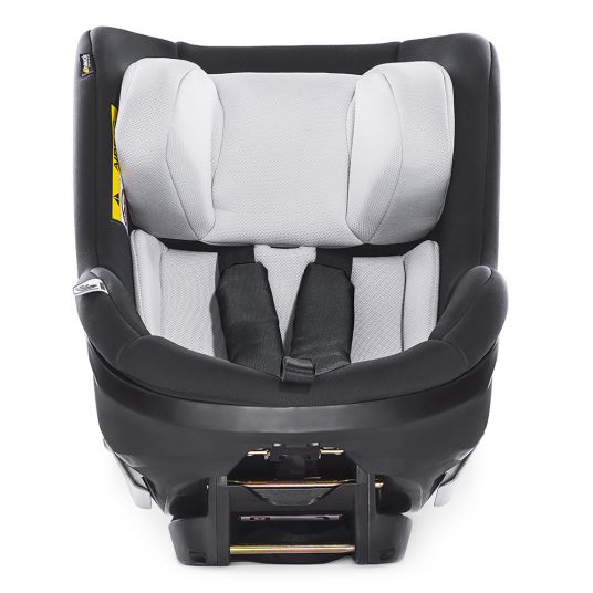 Hauck Reboard Kindersitz iPro Kids inkl. Isofix Basis iPro Base - i-Size (bis 4 Jahre) inkl. Sitzverkleinerer - Caviar