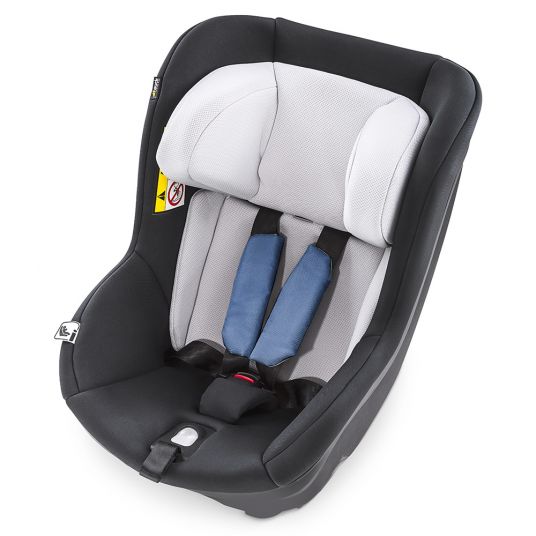 Hauck Reboard Kindersitz iPro Kids inkl. Isofix Basis iPro Base - i-Size (bis 4 Jahre) inkl. Sitzverkleinerer - Denim