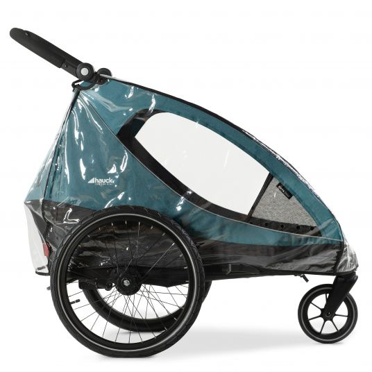 Hauck Copertura antipioggia per rimorchio per bici Dryk Duo Raincover