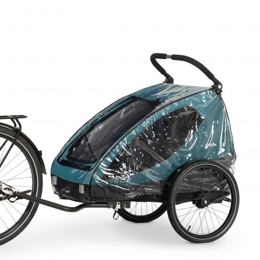 Hauck Copertura antipioggia per rimorchio per bici Dryk Duo Raincover