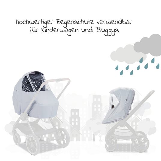 Hauck Regenschutz für Walk N Care Kinderwagen
