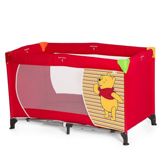 Hauck Travel Cot Dream'n Play - Disney - Pooh Spring Brights Red