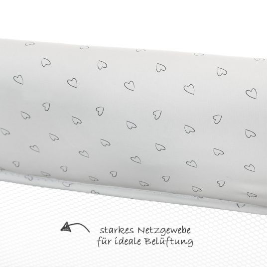 Hauck Travel cot Play'n Relax - Hearts