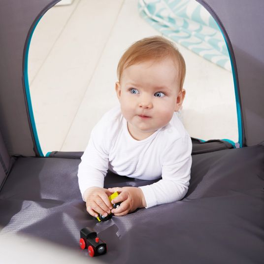 Hauck Travel cot Sleep'n Play Center II - economy set incl. mattress, changing mat, baby insert, insect screen - Forest Fun