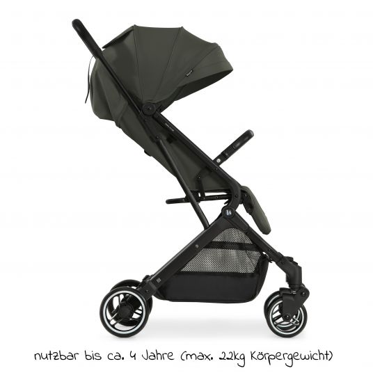 Hauck Travel buggy & stroller Travel N Care with lie-flat function, only 6.8 kg (can be loaded up to 22 kg) - Dark Olive
