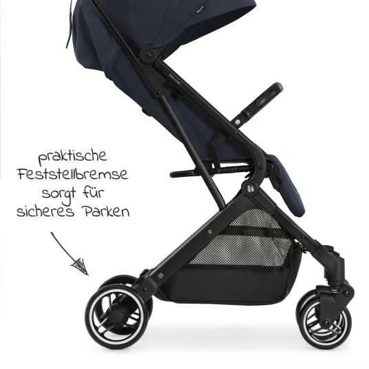 Hauck Travel buggy & pushchair Travel N Care with reclining function, only 6.8 kg (load capacity up to 22 kg) incl. Reboarder Pearl Pro 2 - Navy Blue