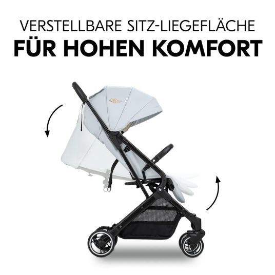 Hauck Travel buggy & pushchair Travel N Care with reclining function, only 6.8 kg (load capacity up to 22 kg) incl. Reboarder Pearl Pro 2 - Simba