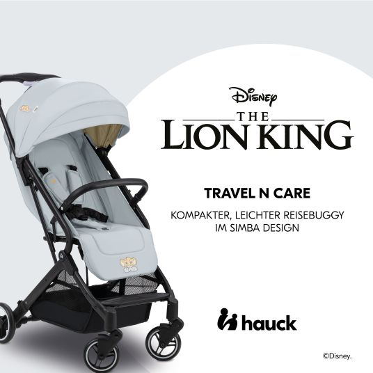 Hauck Passeggino Travel N Care con funzione reclinabile, solo 6,8 kg (capacità di carico fino a 22 kg) - Simba