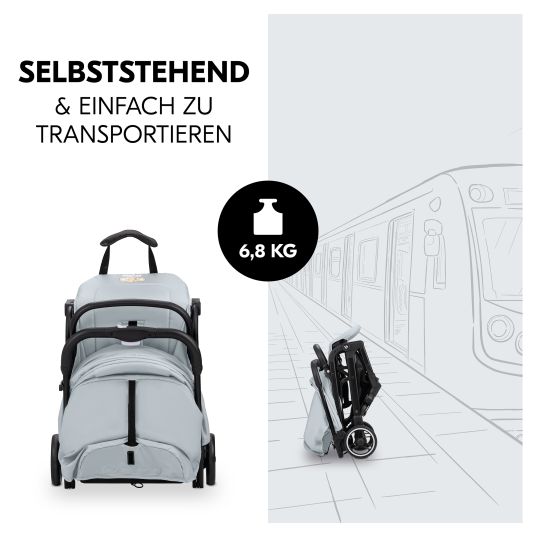 Hauck Passeggino Travel N Care con funzione reclinabile, solo 6,8 kg (capacità di carico fino a 22 kg) - Simba