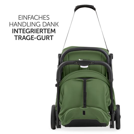 Hauck Travel buggy & pushchair Travel N Care Plus with reclining function, only 7.2 kg (load capacity up to 22 kg) - Green