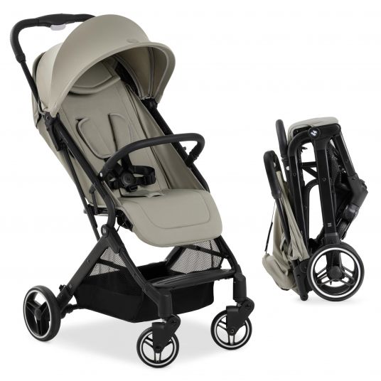 Hauck Travel buggy & stroller Travel N Care Plus with lie-flat function, only 7.2 kg (can be loaded up to 22kg) - Velvet Olive