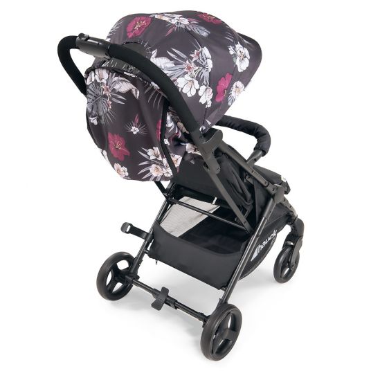Hauck Travel buggy Sunny (foldable with one hand, loadable up to 25 kg) - Wild Blooms Black