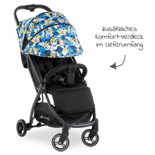 Hauck Travel buggy Swift X with one-hand autofold and carrying strap (only 6.3 kg) - incl. comfort top - Disney - Donald Duck
