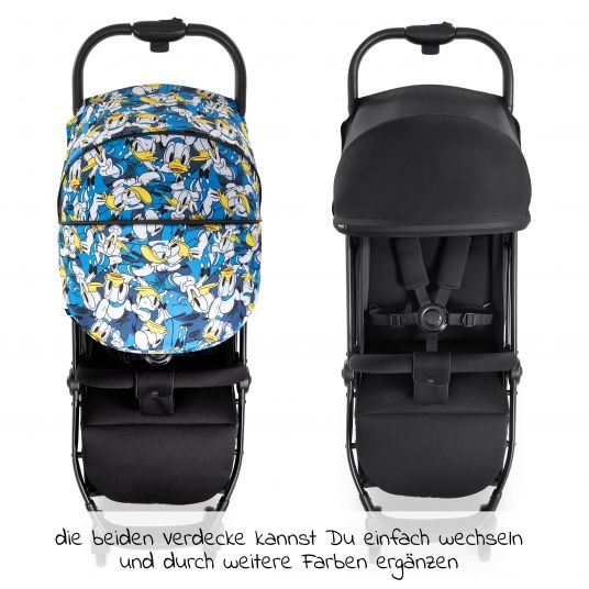 Hauck Travel buggy Swift X with one-hand autofold and carrying strap (only 6.3 kg) - incl. comfort top - Disney - Donald Duck