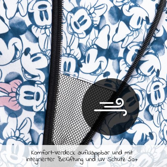 Hauck Reisebuggy Swift X mit Einhand-Autofold und Tragegurt (nur 6,3 kg) - inkl. Komfort-Verdeck - Disney - Minnie