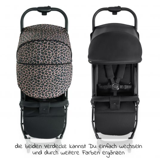 Hauck Travel buggy Swift X with one-hand autofold and carrying strap (only 6.3 kg) - incl. comfort hood - Leo