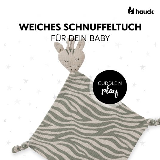Hauck Panno per le coccole Cuddle N Play Animals - Zebra Sage