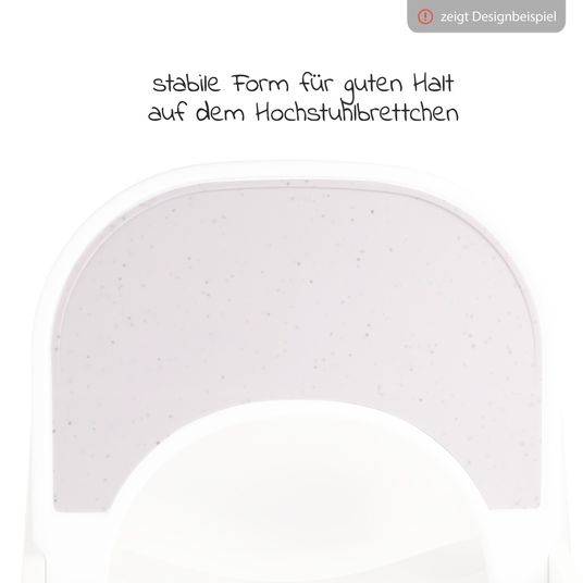 Hauck Silikon Auflage für Alpha Essbrett (rutschhemmend und abwischbar) - Highchair Tray Mat - Beige Speckle