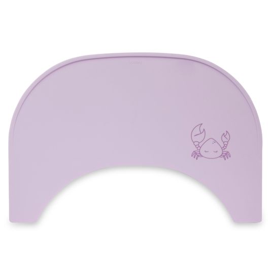 Hauck Silicone pad for Alpha dining board (non-slip and wipeable) - Highchair Tray Mat - Crab Lavender