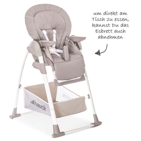 Hauck Sitn Relax 3in1 - Seggiolone dalla nascita, lettino e dondolo per bambini - Stretch Beige