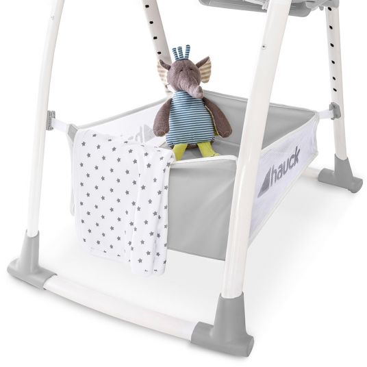 Hauck Sitn Relax 3in1 - High chair from birth, baby couch and rocker - Stretch Grey
