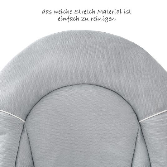Hauck Sitn Relax 3in1 - seggiolone dalla nascita, lettino e dondolo - Grigio Stretch